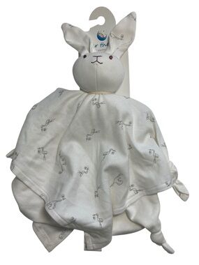 NEW Under the Nile Bunny Lovey Security Blanket Organic Egyptian Cotton Storks.